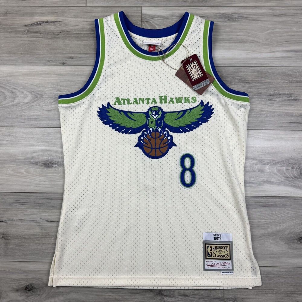 NWT Mitchell & Ness Atlanta Hawks Steve Smith '96 Swingman Jersey Size Medium